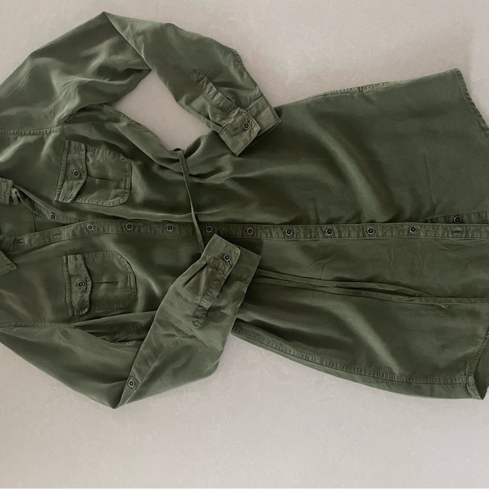 Parasuco Olive Green Long Sleeve Dress